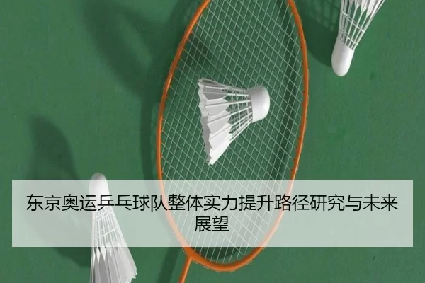 东京奥运乒乓球队整体实力提升路径研究与未来展望